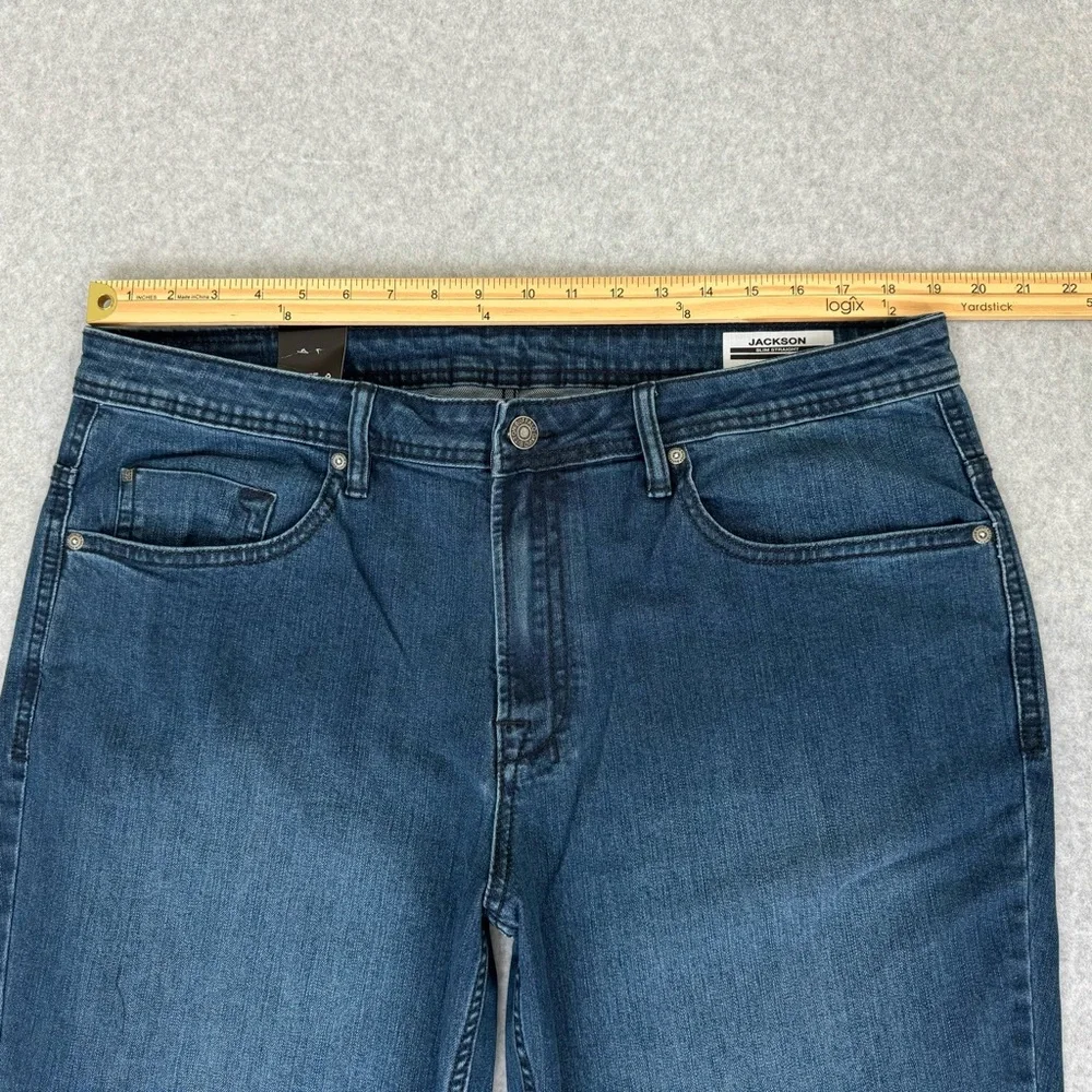 Buffalo David Bitton Jeans Mens 38 x 34 Blue Jackson Fit Slim Straight Blue New - Picture 12 of 16